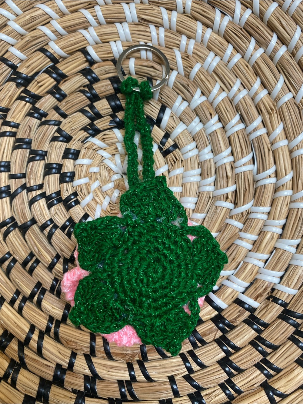 Handmade Crochet Rose Keychain- Choose 1 - Picture 9 of 9